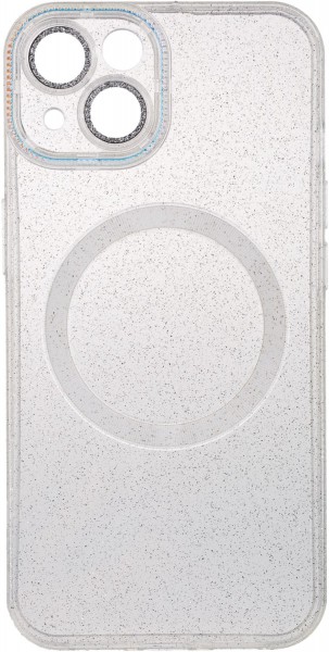 Magsafe Back Cover Glamour für Apple iPhone 15 Pro transparent