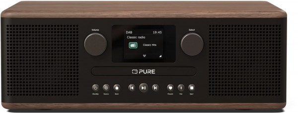 Classic C-D6 CD/Radio-System coffee black/walnut