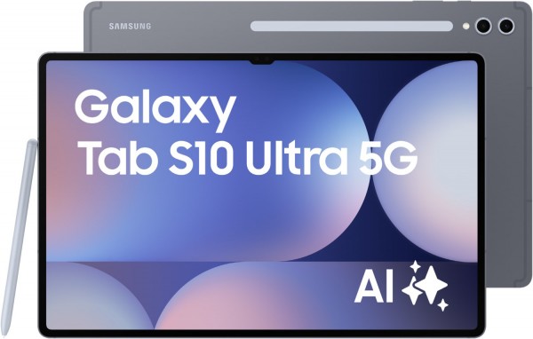Galaxy Tab S10 Ultra 5G Tablet grau, 14,6 Zoll Display, 256 GB Speicher, 12 GB RAM, Octa Core, Android, 13 MP Kamera