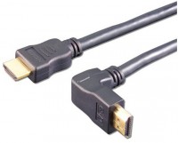 HDW 4 HDMI-Winkelkabel (2m) Stecker Typ-A > Stecker Typ-A (360°) schwarz