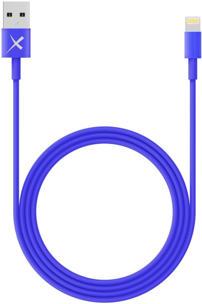 Lightning Lade/Sync-Kabel (1m) Colour Line blau