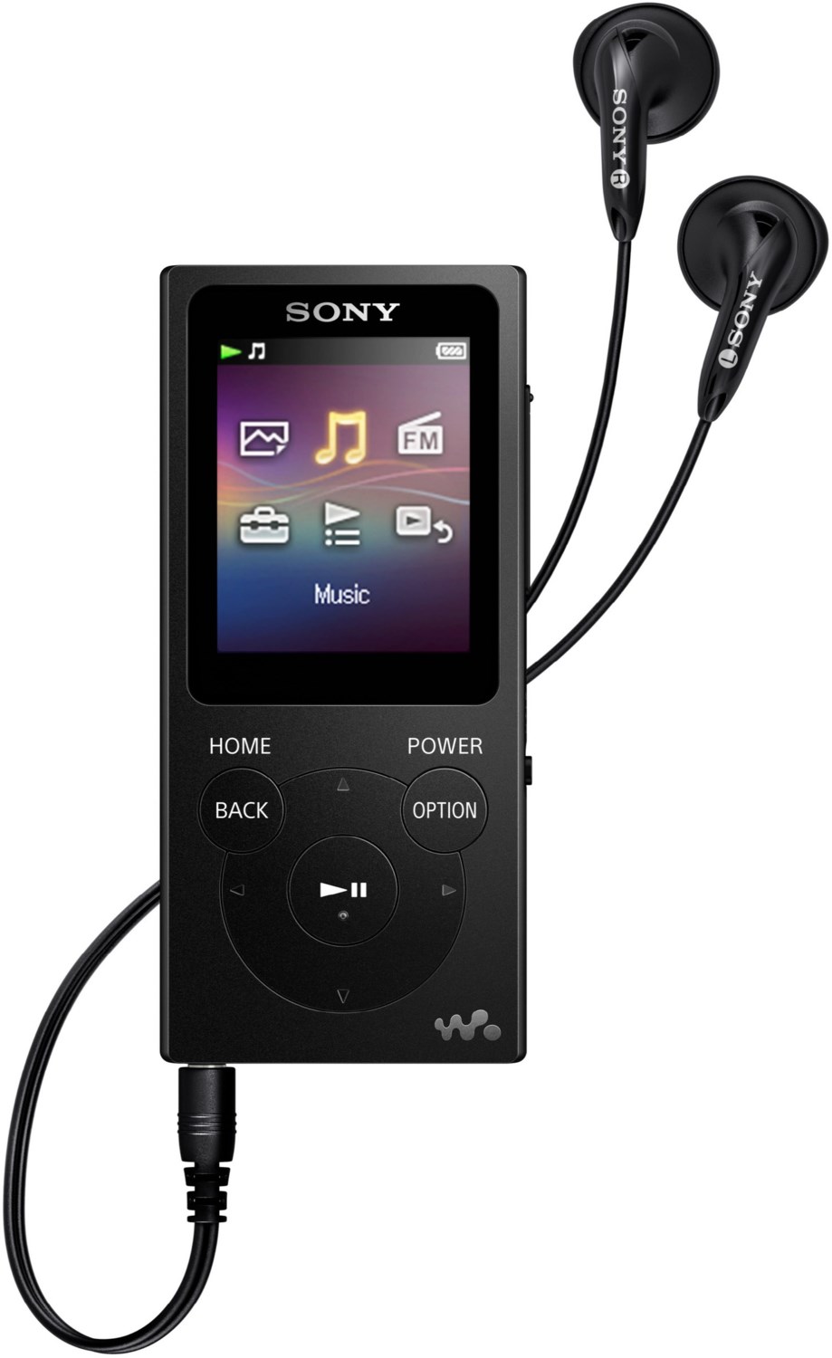 NWZ-E394B (8GB) tragbarer Multimedia-Player schwarz