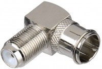 F-Stecker (push on)/F-Kuppl., 90°