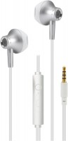 Deluxe In-Ear-Kopfhörer mit Kabel weiß/silber