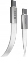 USB Type-C Kabel Flat (1m) weiß