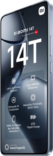 Xiaomi 14T (12GB+256GB) Smartphone titan blue | EURONICS