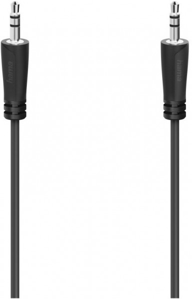 Stereo Audio-Kabel (1,5m) 3,5-mm-Stecker>3,5-mm-Stecker schwarz