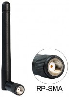 WLAN 802.11 b/g/n RP-SMA 2 dBi Antenne omnidirektional Kippgelenk
