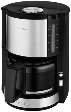 Krups KM 321 ProAroma Plus Kaffeeautomat schwarz/edelstahl