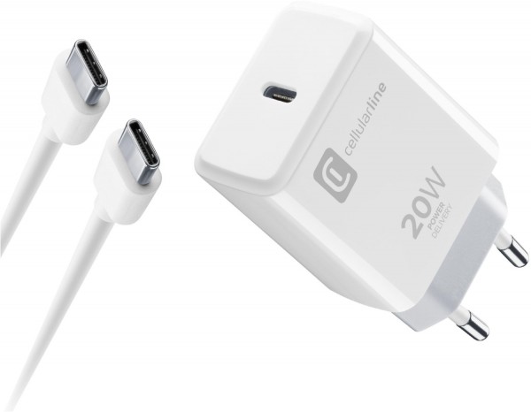 Charger Kit USB Type-C (20W) für iPhone 15 Serie weiß
