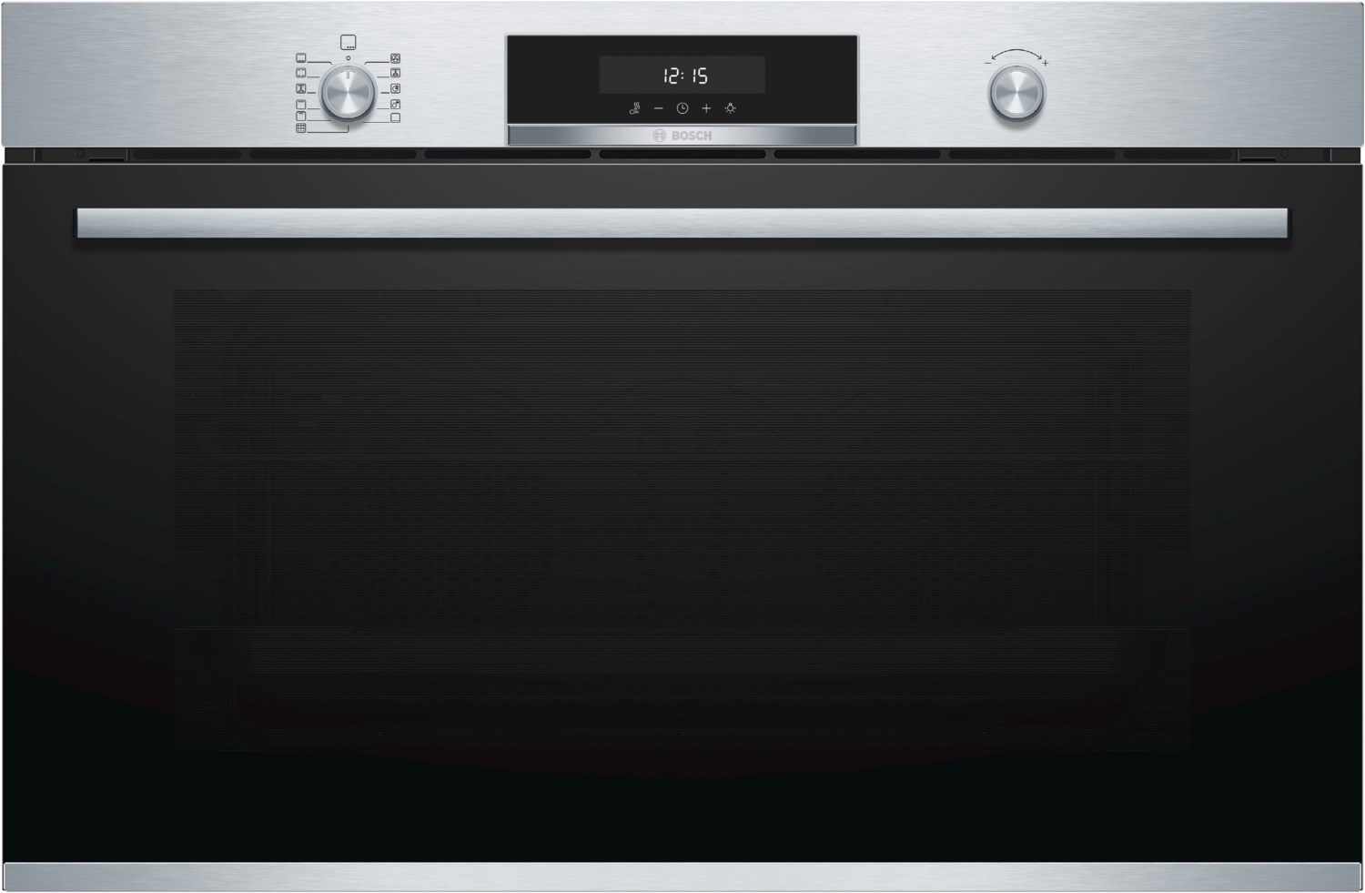 VBD5780S0 Einbaubackofen edelstahl, 85 l, Pizza-Stufe, schnelles Vorheizen, pyrolytische Selbstreinigung, 89,6 cm breit, A+