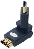 Premium HDMI Winkeladapter 360° schwarz