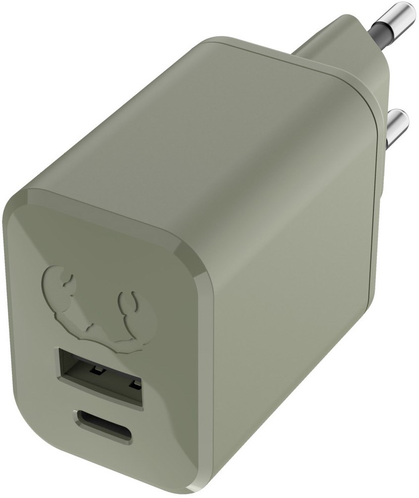 USB-A+C Mini Charger (45W) Dried Green