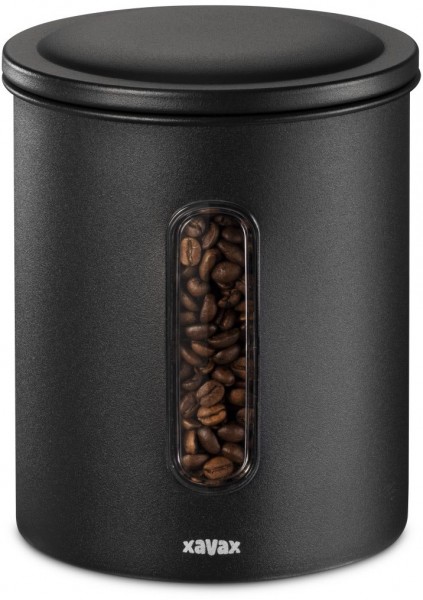 Kaffeedose für 500g Bohnen/700g Pulver schwarz