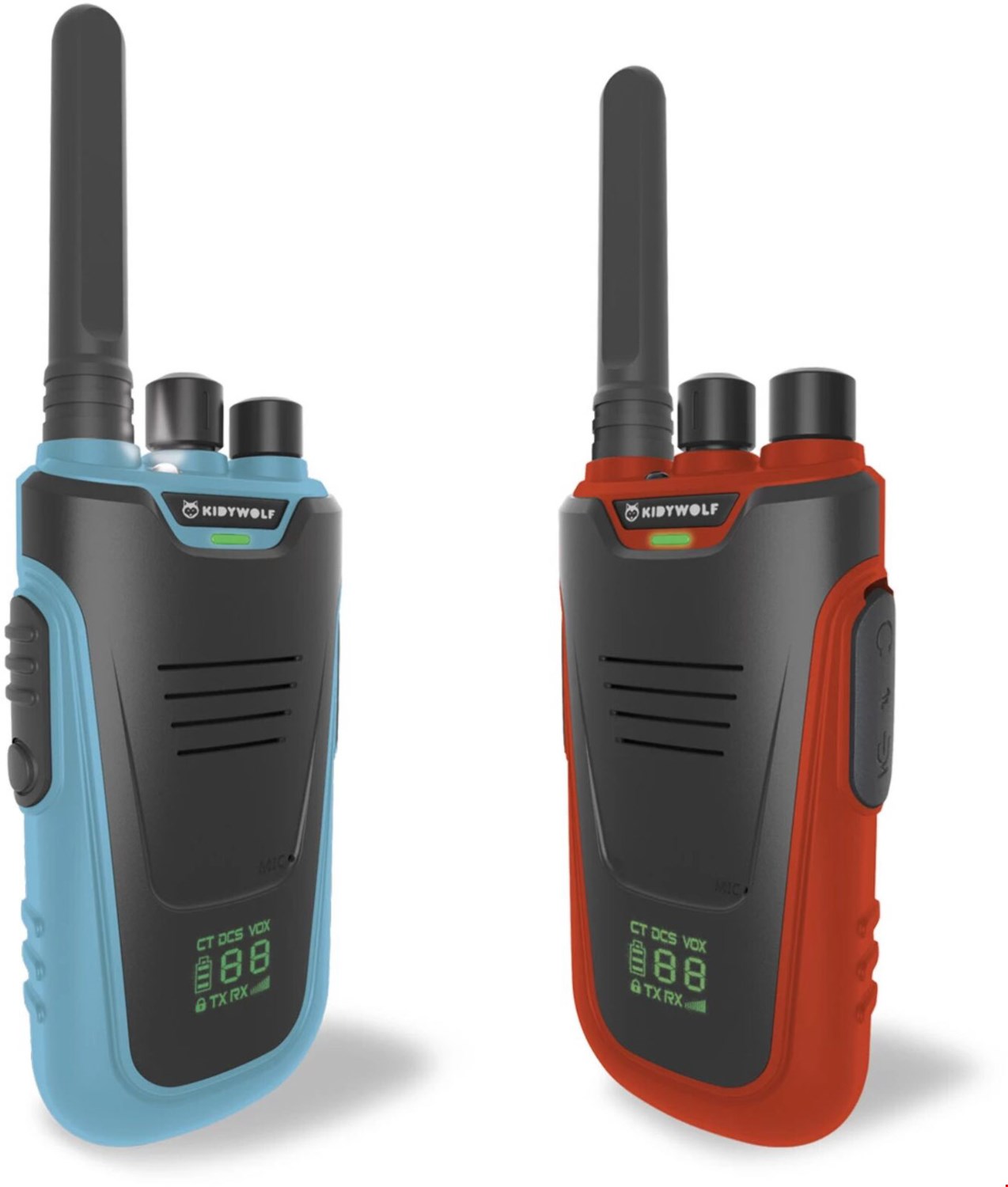 KIDYTALK Walkie-Talkie mit Taschenlampe blau/rot