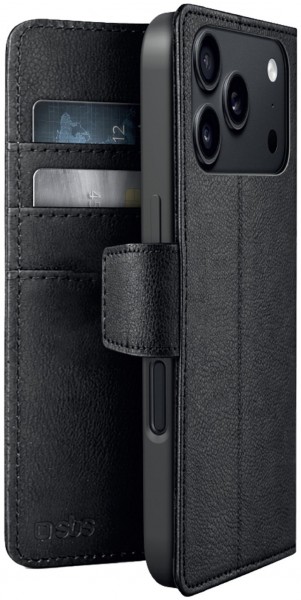 Wallet Book Mag für iPhone 17 Pro/18 Pro schwarz