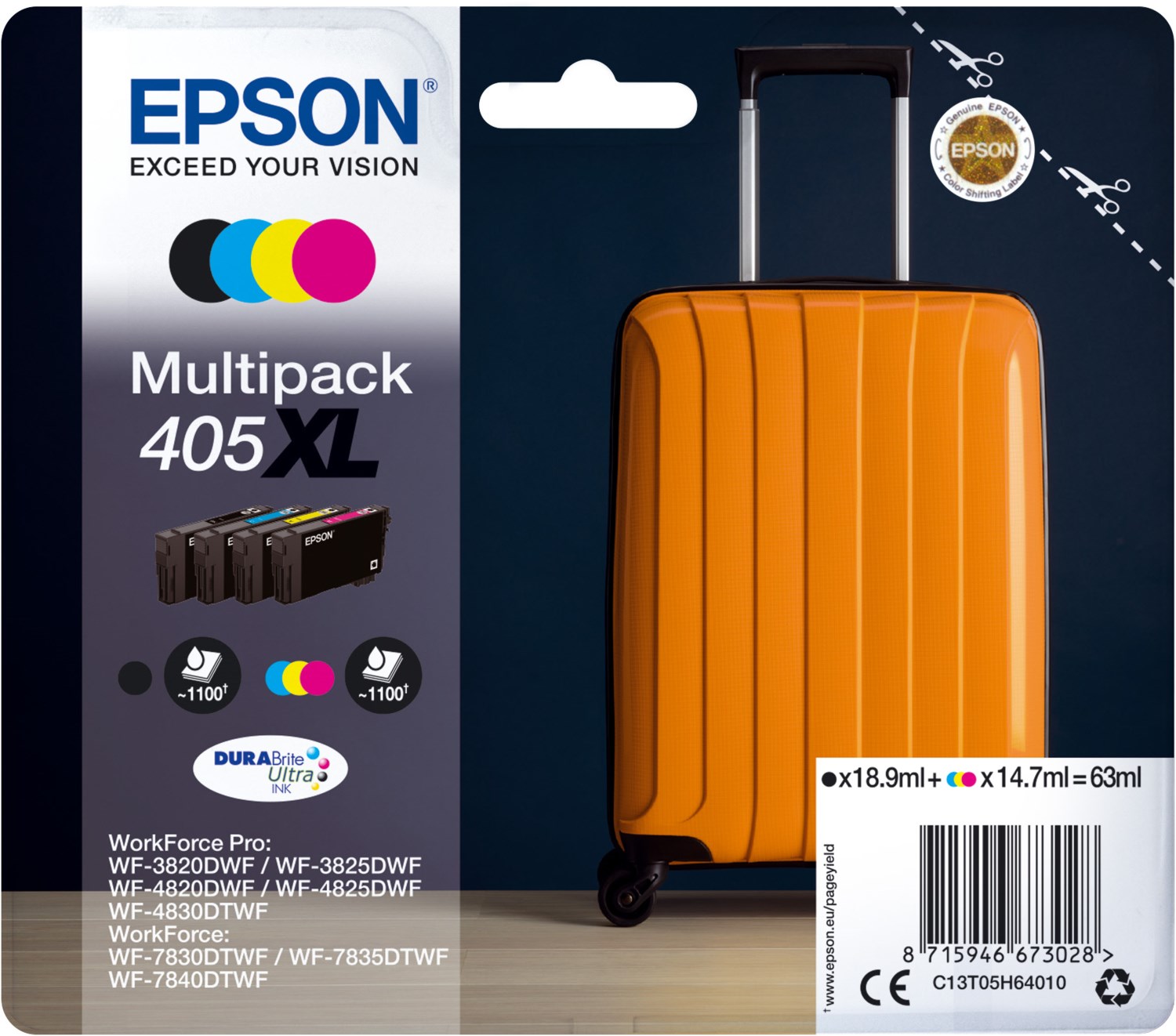 Image of 405XL DURABrite Ultra Tinten-Multipack 4-farbig