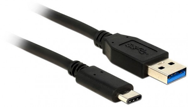 USB 3.1 Type-C Gen 2 > USB 3.1 A (0,5m) Stecker - Stecker schwarz