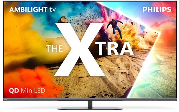65MLED950/12 The Xtra 164 cm (65") QD MiniLED Ambilight TV schwarz, 4K Ultra HD, Smart-TV, 144 Hz, DVB-T2/DVB-C/DVB-S2, Sprachsteuerung