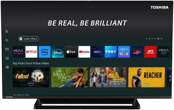 24WV3E63DA 60 cm (24") LCD-TV mit LED-Technik, HD Ready, Smart-TV, DVB-T2/DVB-C/DVB-S2, Sprachsteuerung