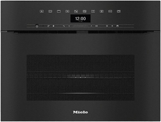 H 7440 BMX Backofen mit Mikrowellenfunktion obsidianschwarz