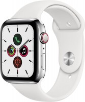 Watch Series 5 (44mm) GPS+4G mit Sportarmband edelstahl/weiß
