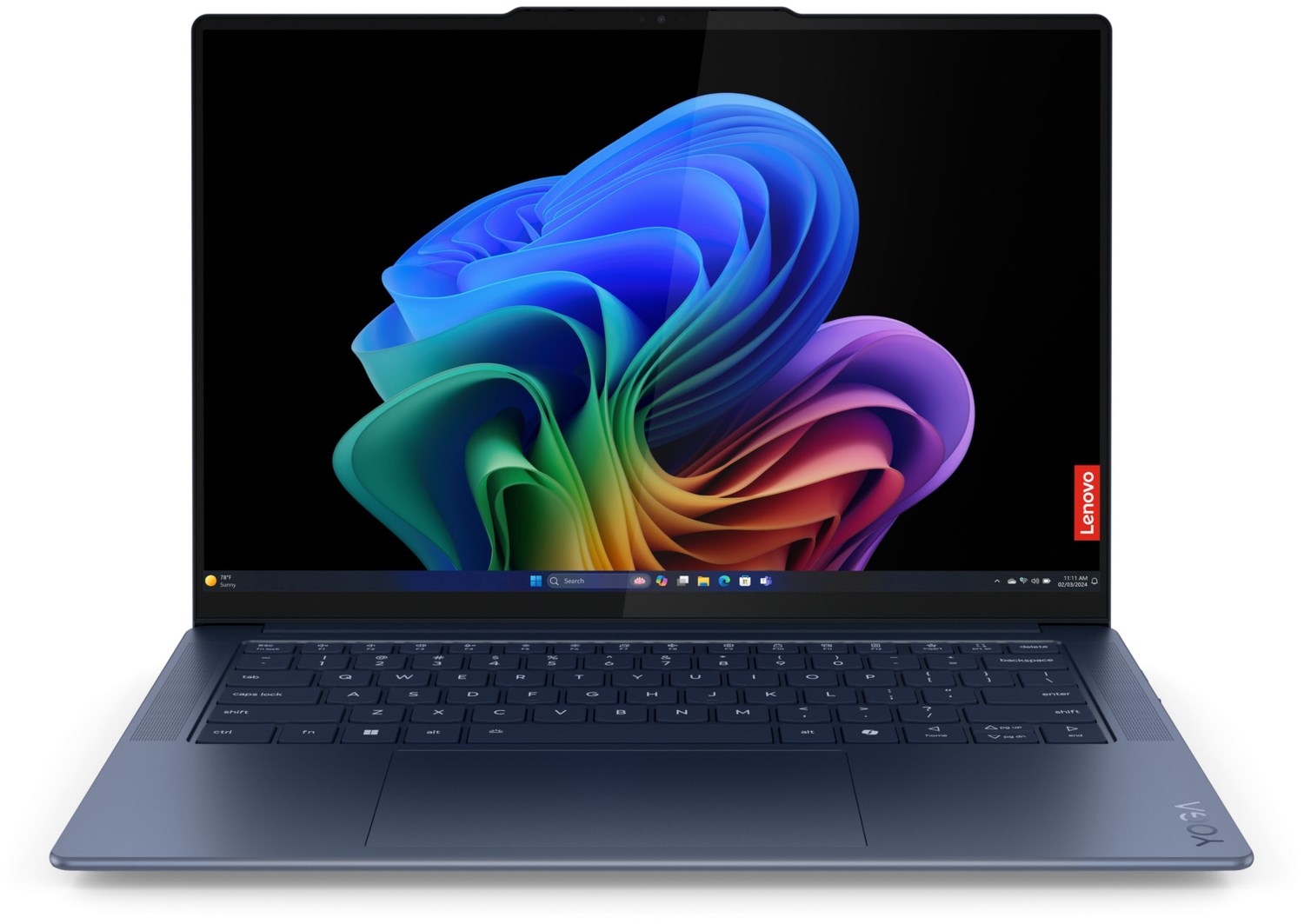 Yoga Slim 7x (83ED0017GE) 36,83 cm (14,5") Notebook cosmic blue, 16 GB RAM, 1000 GB SSD, Qualcomm Snapdragon X Elite, Windows 11, 2944x1840