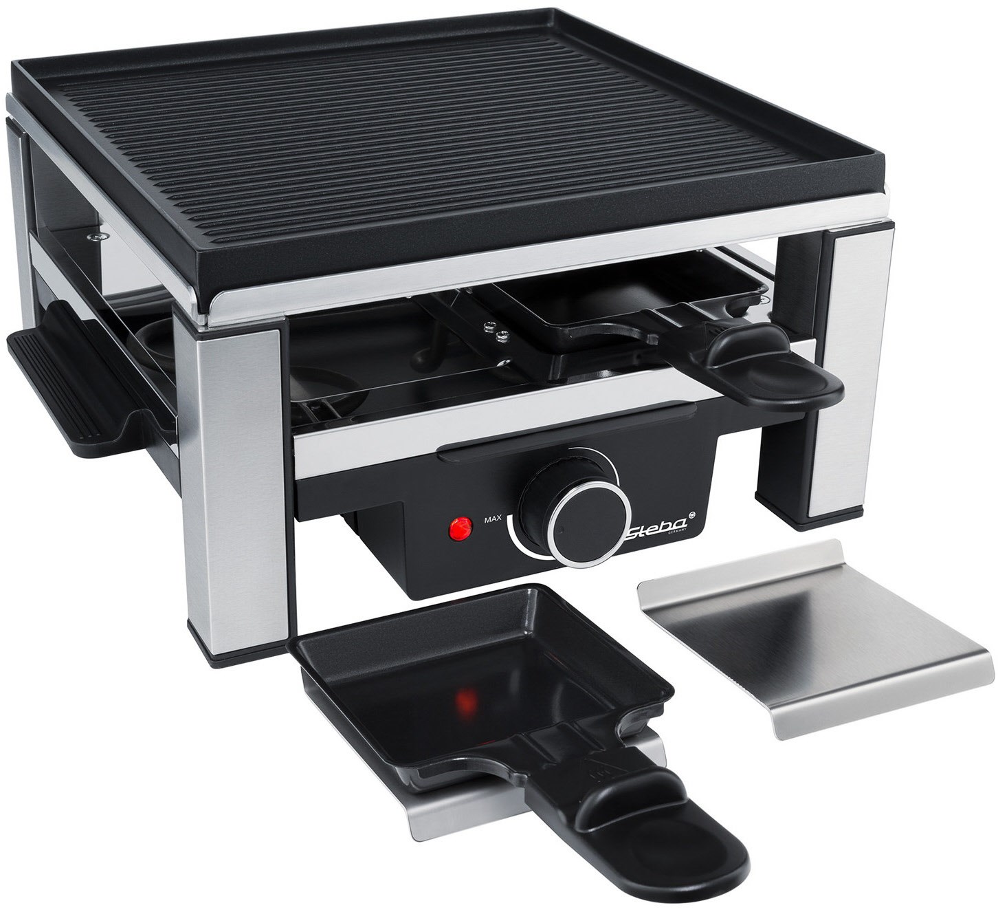 Image of RC 104 Raclette schwarz/edelstahl