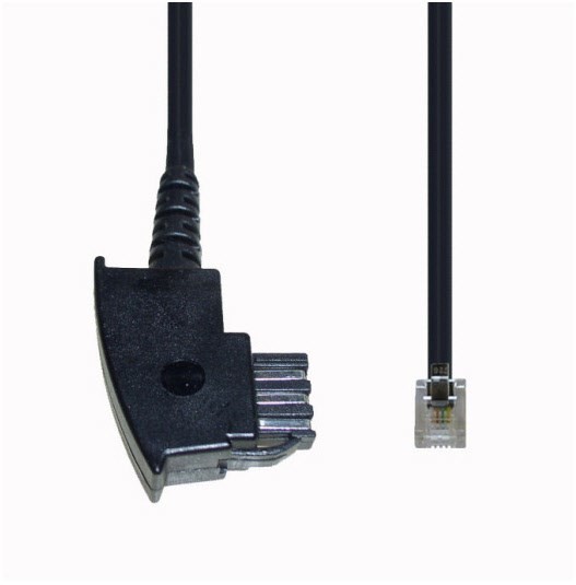 T 78 TAE-N > West. 6/4 Kabel (6m) schwarz