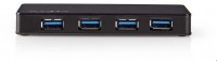 UHUBU3420BK 4-Port USB-Hub schwarz