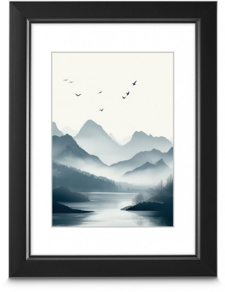 Kunststoffrahmen Chill 15x20cm schwarz