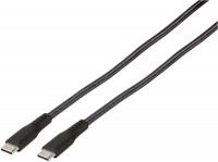 LongLife USB-C>USB-C (1,5m) Kabel schwarz