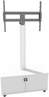 Maxila XL Motorisierter TV-Standfuß silber/weiß