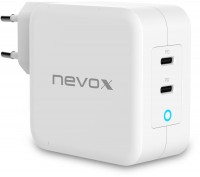 Dual USB-C GaN Ladegerät (100W) weiß