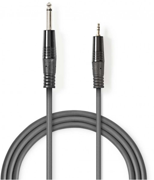 COTH23205GY30 Stereo-Kabel (3m) 6,35-mm-Stecker>3,5-mm-Stecker grau