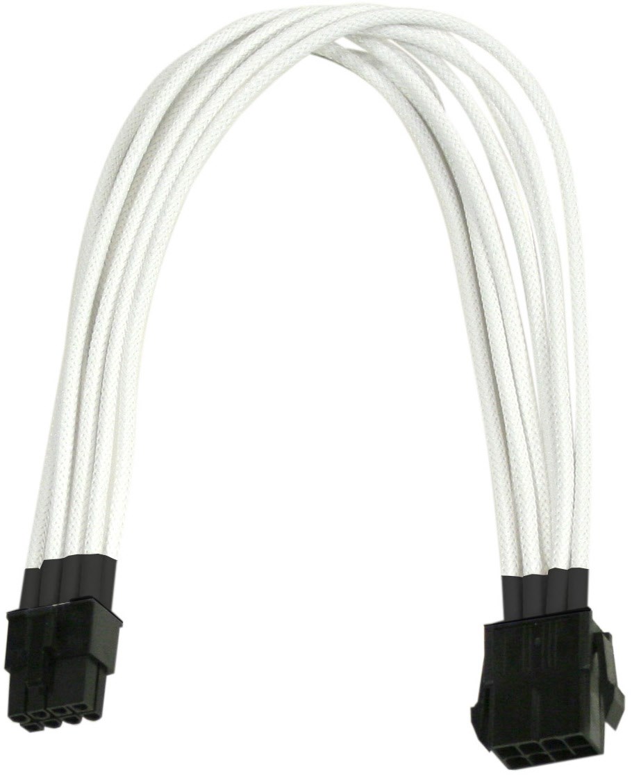 8-Pin PCI-E Verlängerung Single (0,3m) weiß