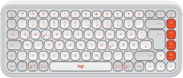 POP Icon Keys (DE) Bluetooth Tastatur offwhite/orange