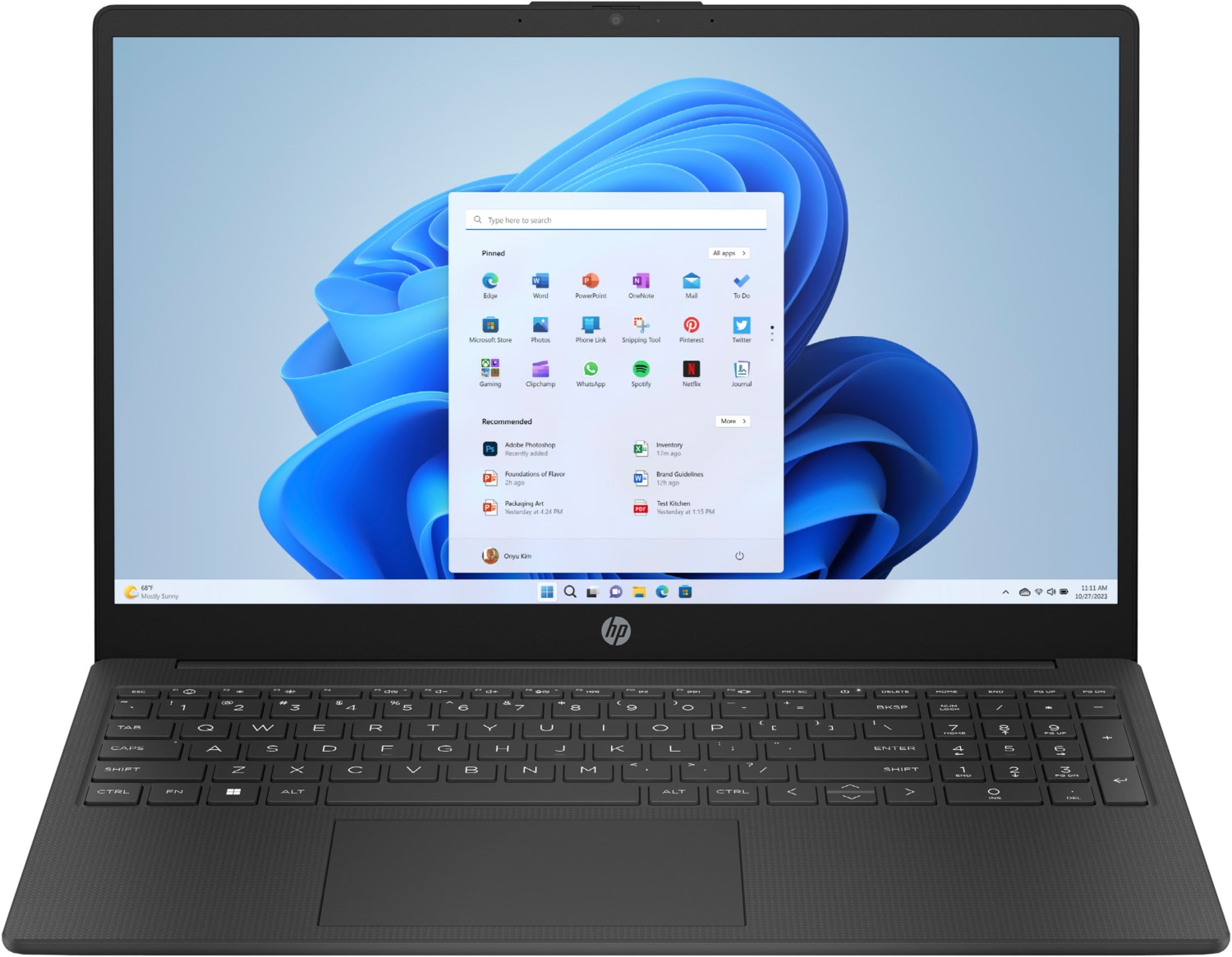 Image of 15-fd0610ng (D46JSEA) 39,6 cm (15,6") Notebook jet black, 8 GB RAM, Windows 11, Full HD Display