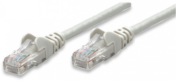 Patchkabel RJ45 U/UTP Cat6 (0,5 m) grau Hebelschutz