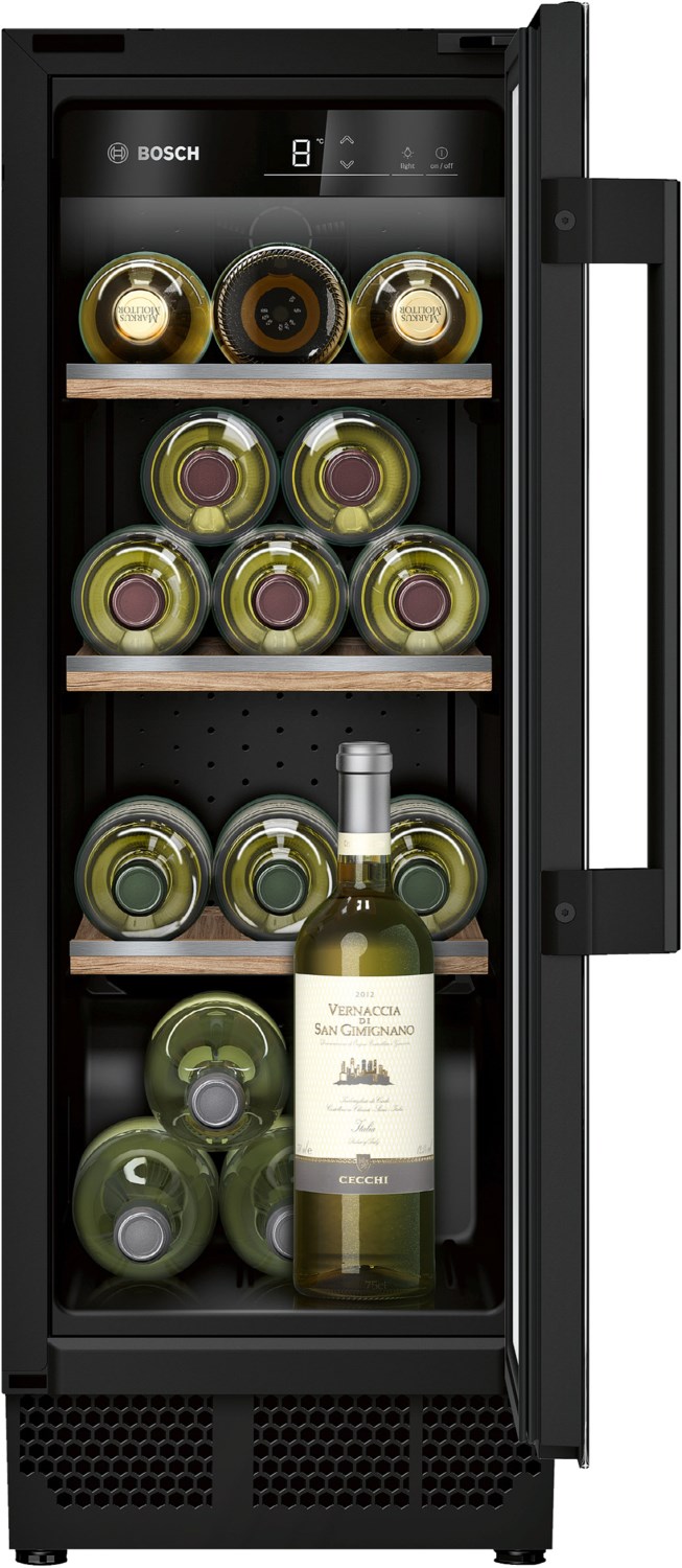 KUW20VHF0 Unterbau-Weinlagerschrank schwarz