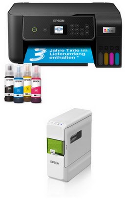 Image of EcoTank ET-2871 Multifunktionsgerät Tinte schwarz inkl. LabelWorks LW-C410
