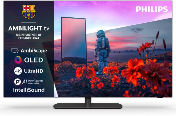 55OLED811/12 139 cm (55") OLED-TV, 4K Ultra HD, Smart-TV, 120 Hz, DVB-T2/DVB-C/DVB-S2, Sprachsteuerung