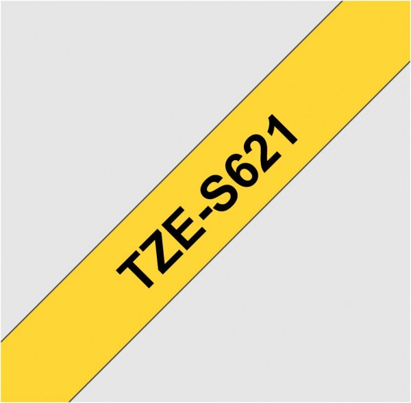 TZe-S 621 Schriftband gelb/schwarz