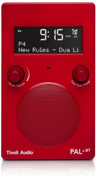 PAL+ BT Kofferradio mit DAB/DAB+ hochglanz rot