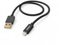 Ladekabel Fabric (1,5m) USB-A>Lightning schwarz