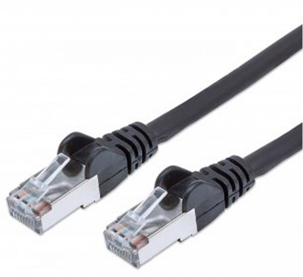 Patchkabel mit Cat7-Rohkabel S/FTP Patchkabel schwarz