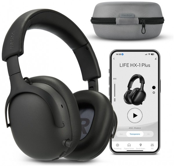 Life HX-1 Plus (MD43771) Bluetooth-Kopfhörer schwarz