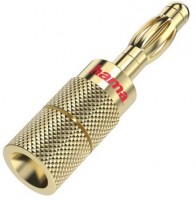 Audio-Lautsprecheradapter 4er-Set Bananen-Stecker gold