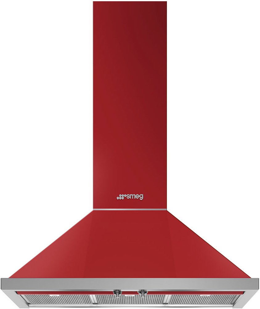 KPF9RD Wand-Dekor-Dunstabzugshaube rot