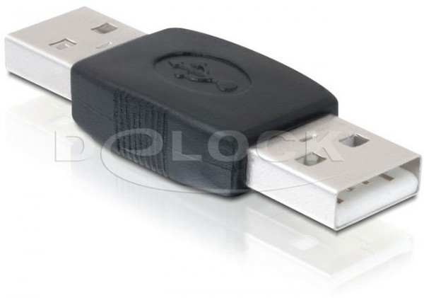 USB-A Stecker - USB-A Stecker schwarz